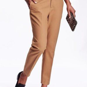 Old Navy Mid-Rise Dark Khaki Harper Pants 12